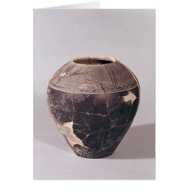 Vase Engobe décoré de lignes ondulantes (Devant)