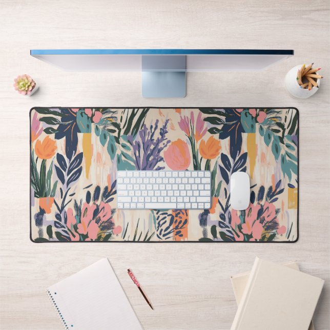 Vase florale Abstraite design dans les Pastels Cha (Bureau 1)