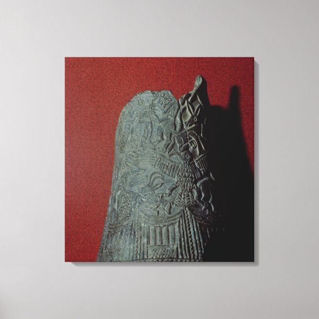 Vase, from Uruk  3rd millennium BC Canvas Print (Front)