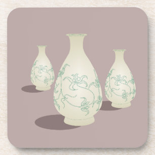 Vase Hard plastic coaster