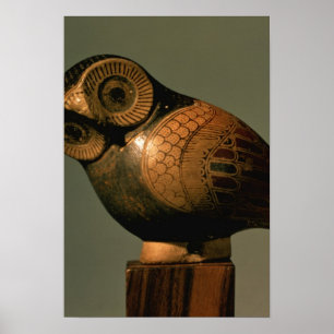 Vase in the form of an owl, Proto-Corinthian Poster