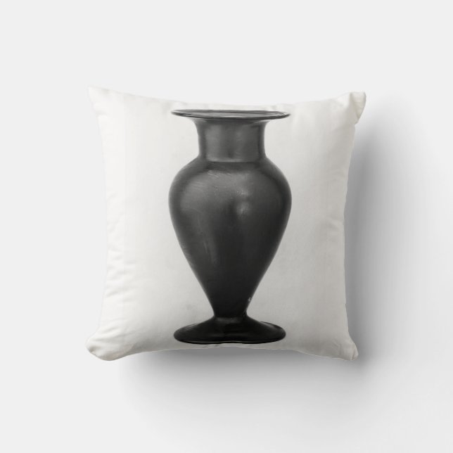 Vase noir blanc arrière - plan lancer oreiller (Recto)