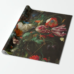 Vase of Flowers, 1660 by Jan Davidsz de Heem Wrapping Paper
