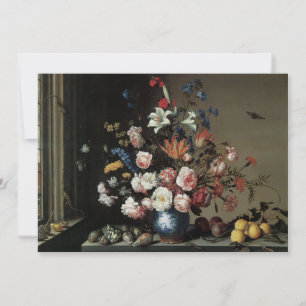 Vase of Flowers by a Window, Balthasar van der Ast