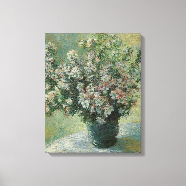 Vase of Flowers by Claude Monet Canvas Print (Front)