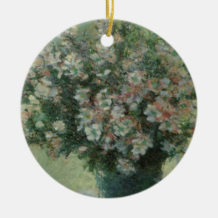Vase of Flowers by Claude Monet Ceramic Ornament