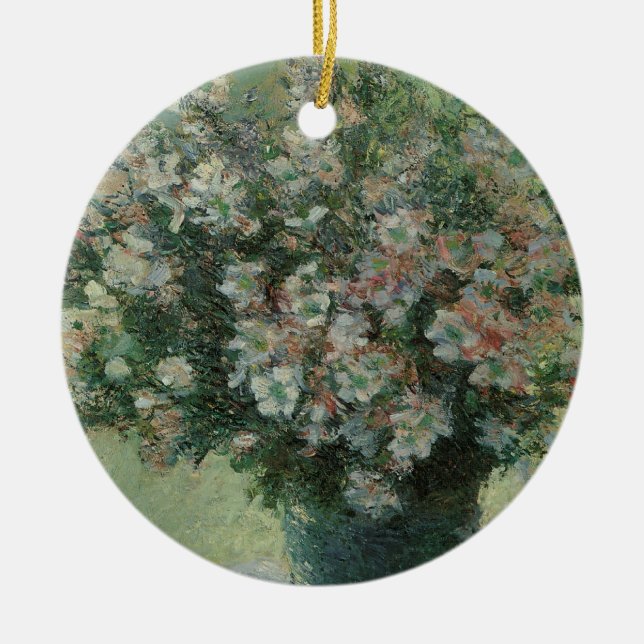 Vase of Flowers by Claude Monet Ceramic Ornament (Front)