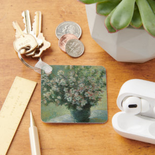 Vase of Flowers by Claude Monet Keychain