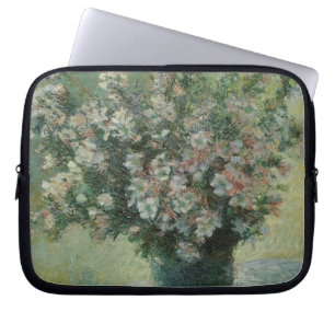 Vase of Flowers by Claude Monet Laptop Sleeve