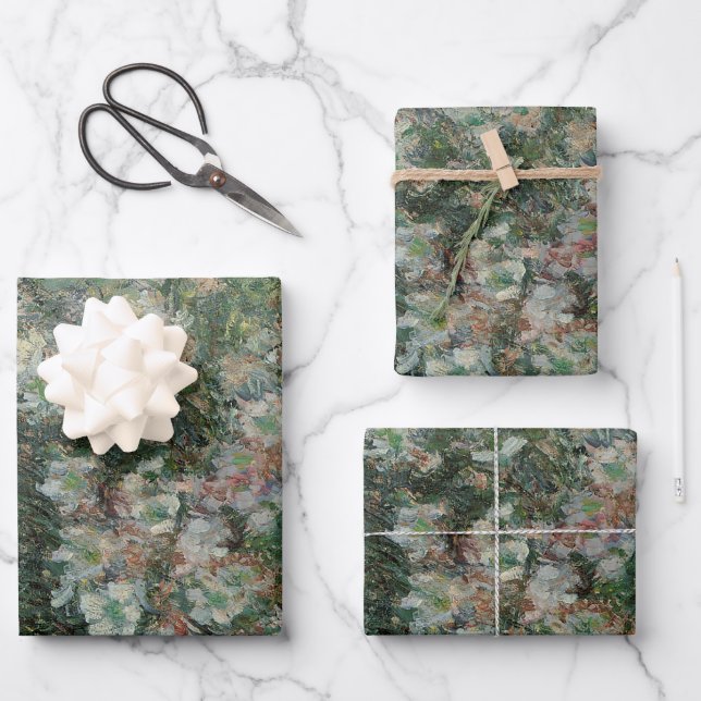 Vase of Flowers by Claude Monet Wrapping Paper Sheet (Front)