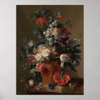 Vase of Flowers by Jan van Huysum