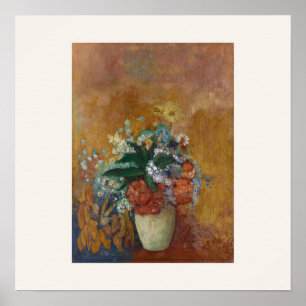 Vase of Flowers by Odilon Redon Square Poster