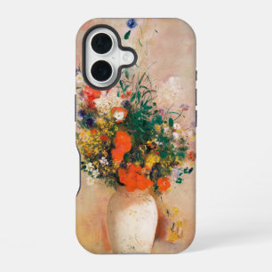 Vase of Flowers by Redon Post-Impressionist iPhone 16 Case