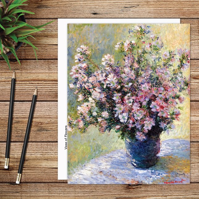 Vase of Flowers Claude Monet Postcard (Creator Uploaded)