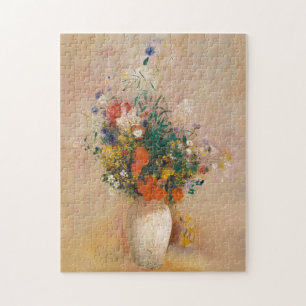 Vase of flowers fine art painting met museum jigsaw puzzle