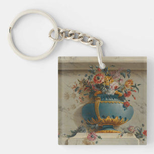 Vase of Flowers in a Niche Keychain