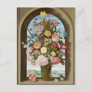 Vase of Flowers in a Window, c.1618 Postcard