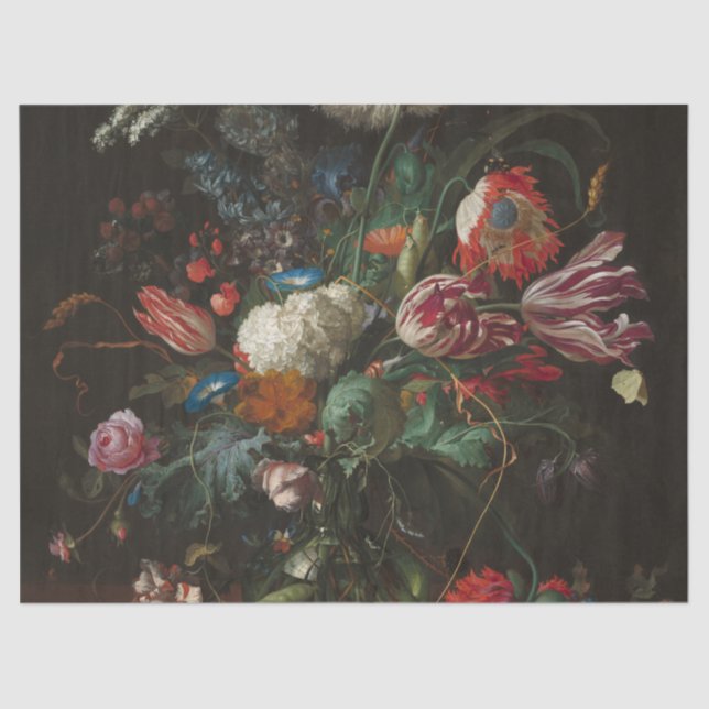 Vase of Flowers - Jan Davidsz. de Heem Tissue Paper (Front)
