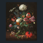 Vase of Flowers - Jan de Heem Fine Art Poster<br><div class="desc">Vase of Flowers - Jan Davidsz de Heem (c. 1660), Dutch artist, fine art decor or gift. TRANSFER ART IMAGE TO ANY PRODUCT. All our fine art images are sourced from public galleries and optimized at 600 pixels per inch at a high resolution to provide a quality print on any...</div>