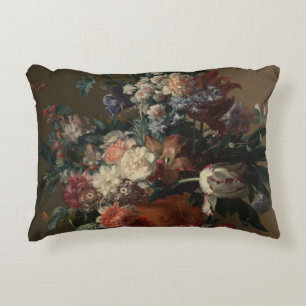 Vase of Flowers - Jan van Huysum Accent Pillow