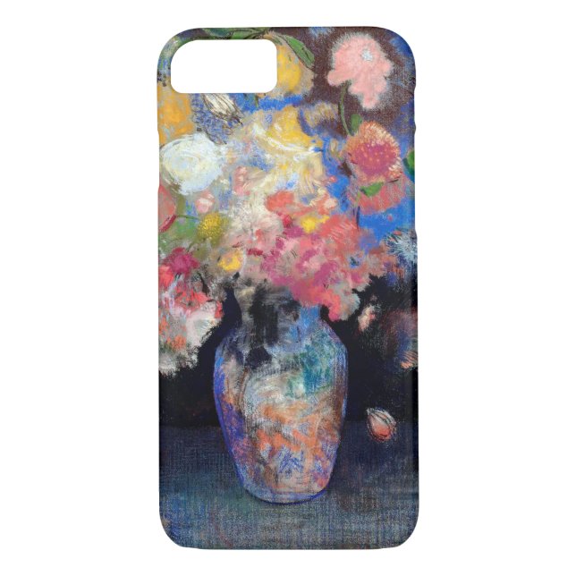 Vase of Flowers, Redon Case-Mate iPhone Case (Back)
