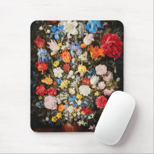 Vase of Flowers with Jewel, Coins and Shells, 1606 Mouse Pad