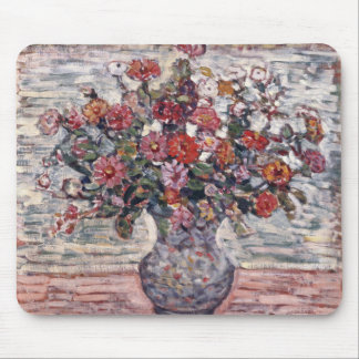 Vase of Flowers, Zinnias by Maurice Prendergast Mouse Pad