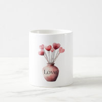 Vase of Hearts Love
