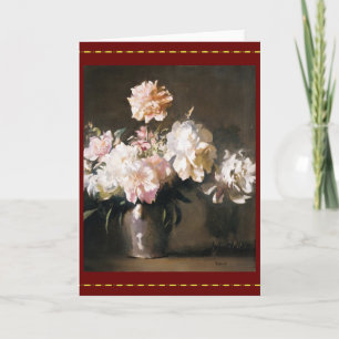 Vase of Peonies Card