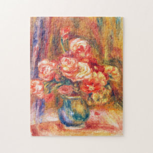 Vase of Roses by Pierre-Auguste Renoir Jigsaw Puzzle