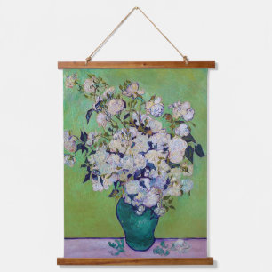 Vase of Roses, Vincent van Gogh Hanging Tapestry
