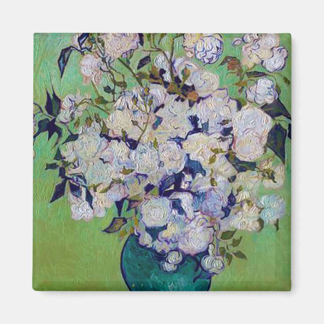 Vase of Roses, Vincent van Gogh Magnet (Front)