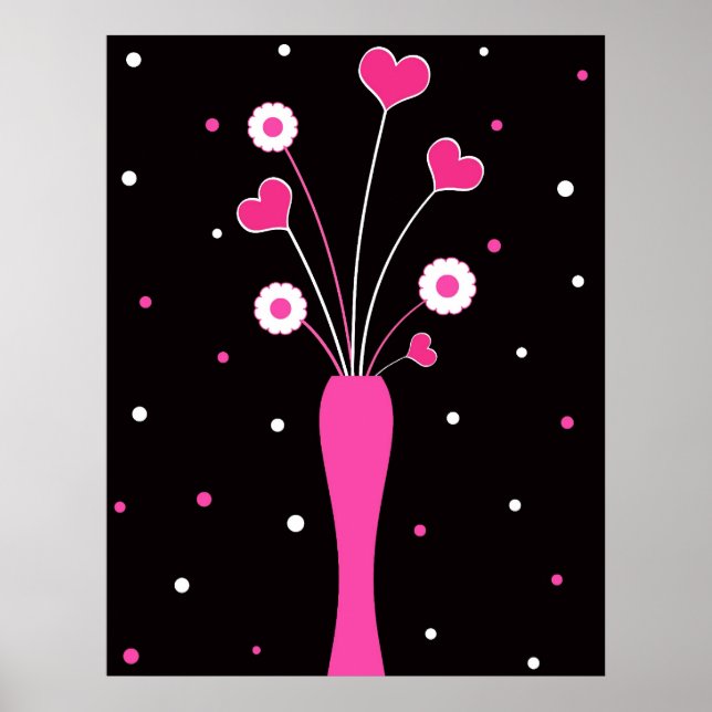 Vase rose - Poster (Devant)