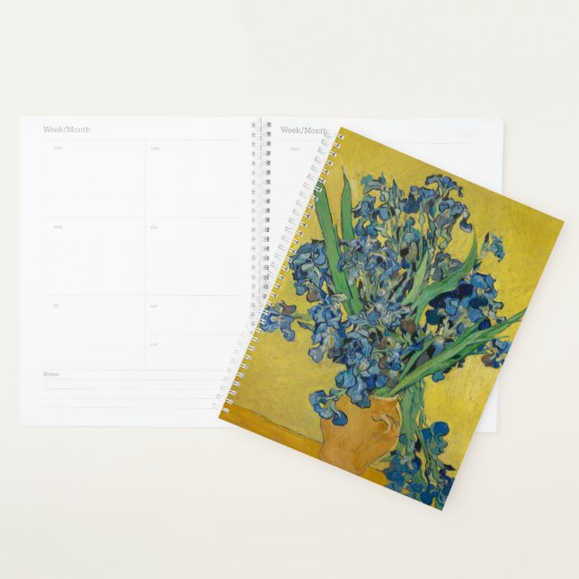 Vase Van Gogh avec Iris Classic Impressionnisme (Devant avec enveloppe)