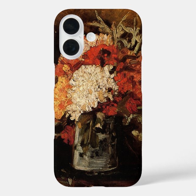 Vase with Carnations by Vincent van Gogh Case-Mate iPhone Case (Back)
