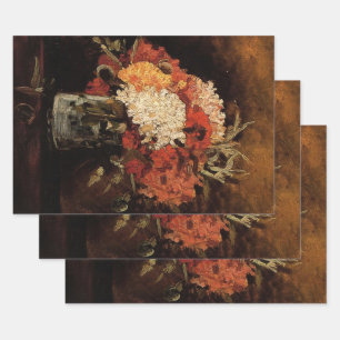Vase with Carnations by Vincent van Gogh Wrapping Paper Sheet