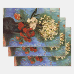Vase with Carnations by Vincent van Gogh Wrapping Paper Sheet