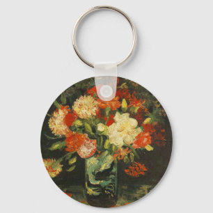 Vase with Carnations Vincent van Gogh Keychain