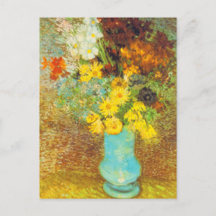 Vase with Daisies and Anemones Print Postcard