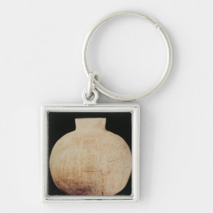 Vase with decorative carving, from Tell-Hassuna Keychain