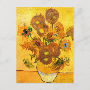 Vase with Fifteen Sunflowers by Vincent van Gogh Postcard