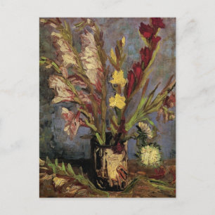 Vase with Gladioli by Vincent van Gogh Postcard
