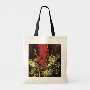Vase with Gladioli, Carnations by Vincent van Gogh Tote Bag