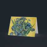Vase with Irises by Van Gogh - Still Life Card<br><div class="desc">Vincent van Gogh's art - Paintings of floral and nature - Post-impressionist landscape artworks - Vase with Irises</div>