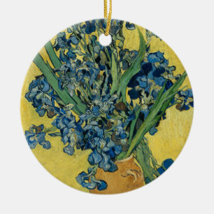Vase with Irises by Van Gogh - Still Life Ceramic Ornament