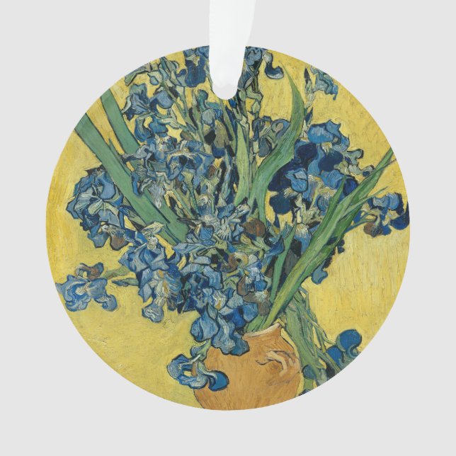 Vase with Irises by Van Gogh - Still Life Ornament (Front)