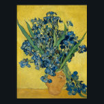 Vase with Irises by Van Gogh - Still Life Poster<br><div class="desc">Vincent van Gogh's art - Paintings of floral and nature - Post-impressionist landscape artworks - Vase with Irises</div>