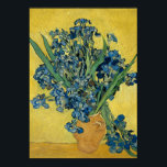 Vase with Irises by Van Gogh - Still Life Poster<br><div class="desc">Vincent van Gogh's art - Paintings of floral and nature - Post-impressionist landscape artworks - Vase with Irises</div>