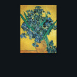 Vase with Irises by Vincent van Gogh, Vintage Art Canvas Print<br><div class="desc">Still Life: Vase with Irises Against a Yellow Background (1890) by Vincent van Gogh is a vintage Post Impressionism fine art floral still life painting. A bouquet of beautiful purple bearded iris flowers from the garden. About the artist: Vincent Willem van Gogh (1853-1890) was a Post Impressionist painter whose work...</div>