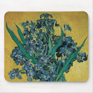 Vase with Irises by Vincent van Gogh, Vintage Art Mouse Pad
